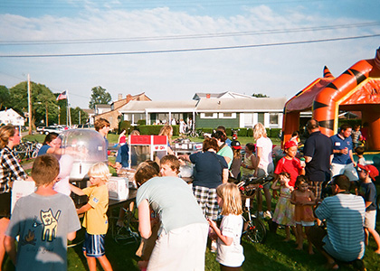 Our Refreshment stand by our Tiger Bounce House